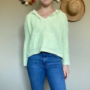 American Eagle Yellow Pullover Hoodie Size Small